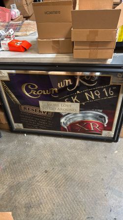 Crown Royale Art Framed