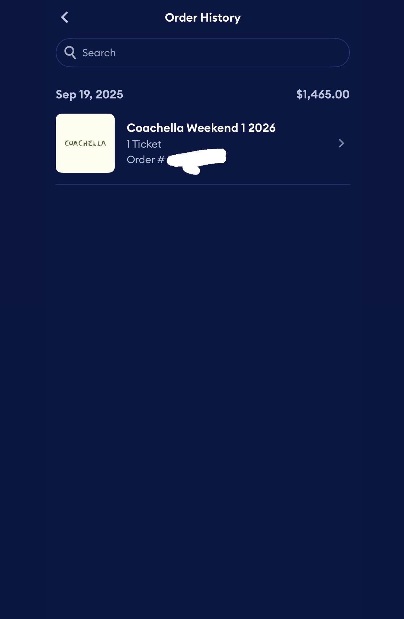 Coachella Weekend 1 VIP Ticket 