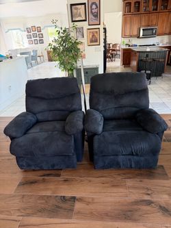 Black Manuel Recliner Chairs