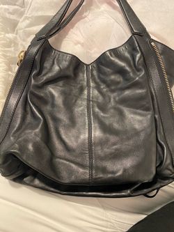 Givenchy Black Soft Leather w/Gold Zippers
