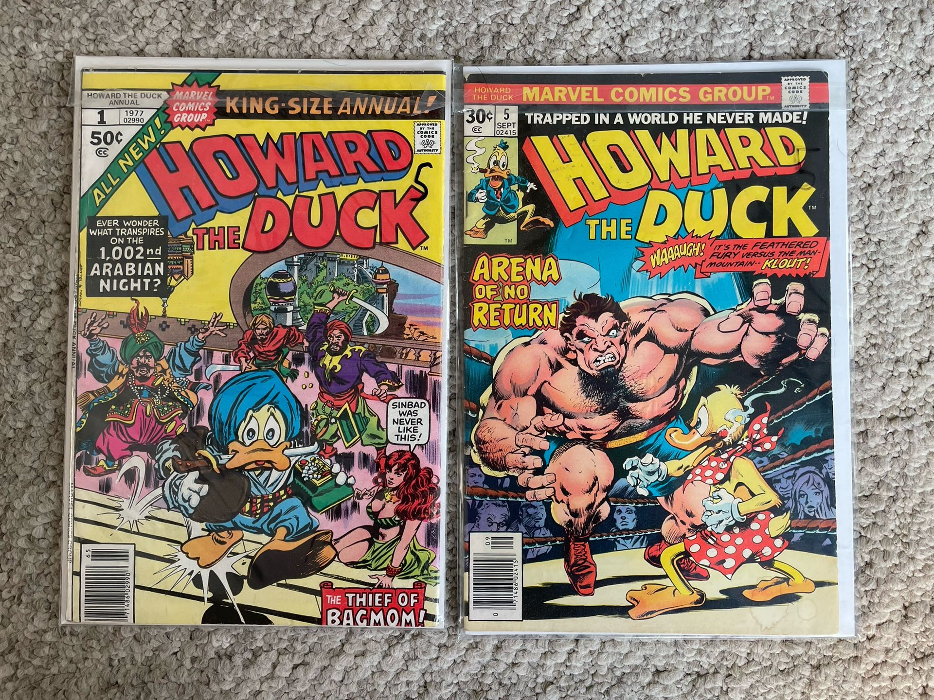 Howard The Duck #1 & # 5 1977
