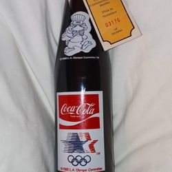 1985 Olympic Coke And Its Original Bottle