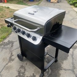 CHAR-BROIL GRILL 5 BURNER SIDE BURNER FREE PROPANE TANK DELIVERY