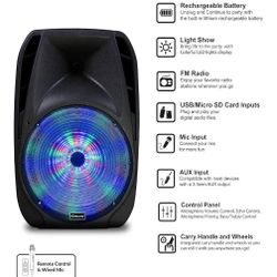 IQ Sound 15" Bluetooth Speaker New NIB