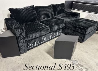 Black Sectional $495! New In Box! Free Local delivery !