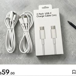 2 PACK TYPE C  USB Phone Charger Cable Cord  🔌 