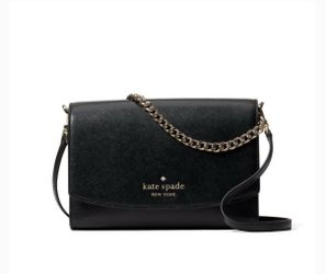 Kate Spade Carson Saffiano Leather Convertible Crossbody bag Black