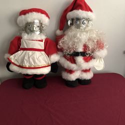 Mr & Mrs Tin Man Santa Set