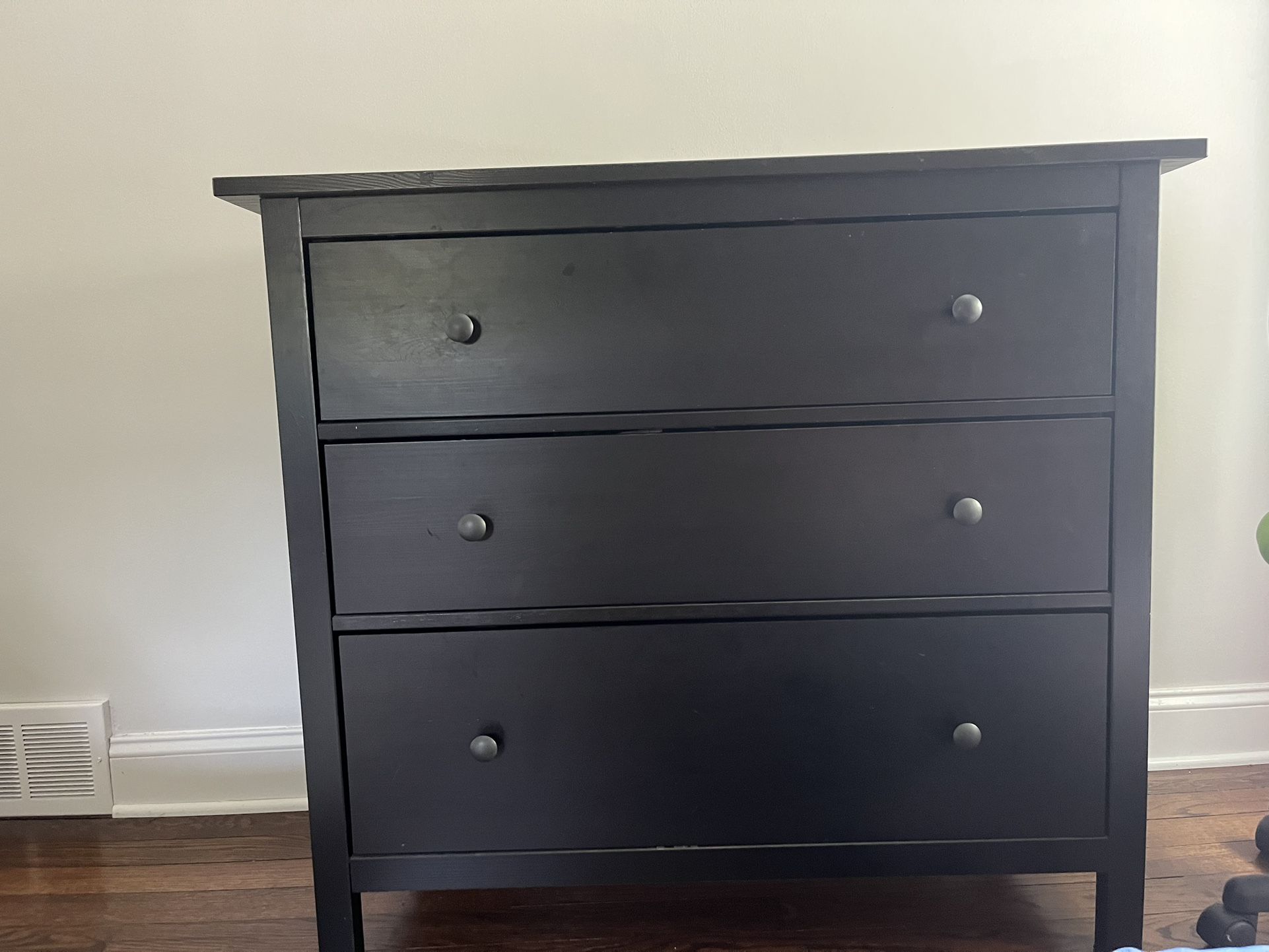 ikea hemnes 3 drawer dresser black brown IKEA HEMNES glass-door cabinet with 3 drawers, black-brown, 35 3/8x77 1/2