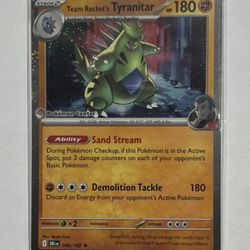 Pokemon Center Stamp Team Rocket’s Tyranitar PKC Promo 096/182 Sealed