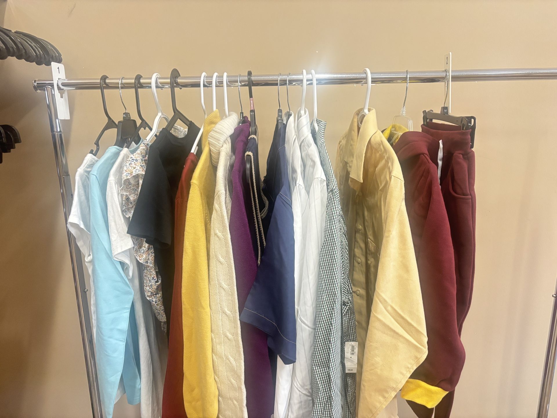 New 17 Clothing On Rack