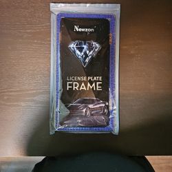 Blue Bling License Plate Frames 