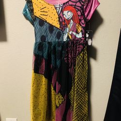 New Disney’s Nightmare Before  Christmas Kids gown Pajama Size 10/12 