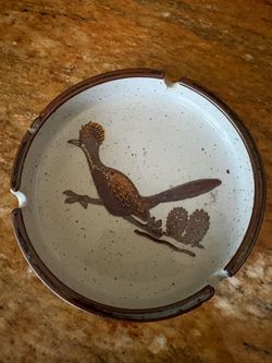 Vintage MCM Otagiri Roadrunner Ceramic Ashtray
