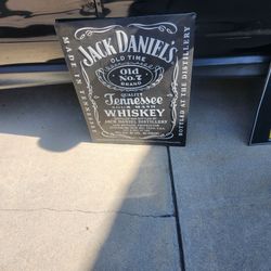 Jack Daniel's metal sign