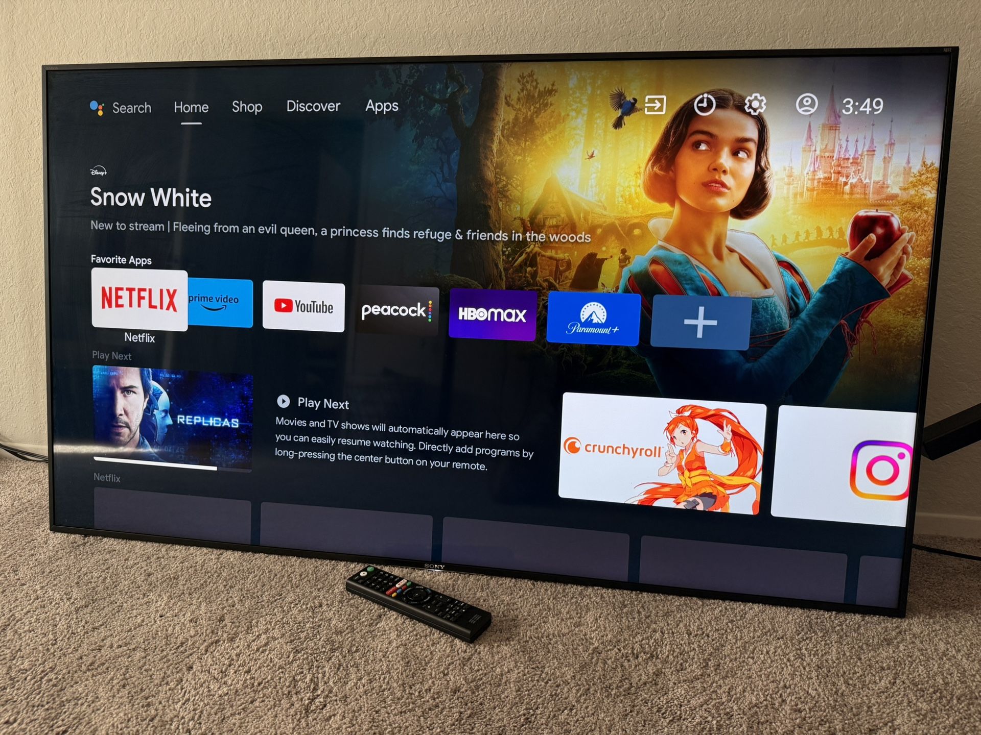 Sony 55" LED X900E Smart TV - 4K UHD with HDR (like new) + wall mount