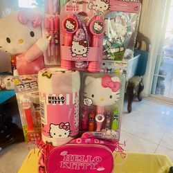Large hello Kitty, Easter Basket