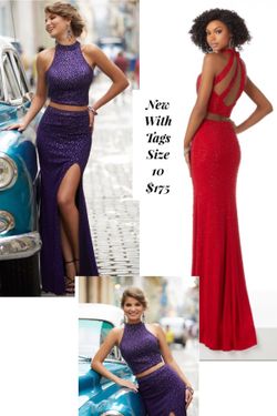 New With Tags Size 10 Two Piece Formal Gown $175