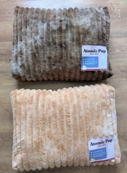 Atomic Pup Plush Dog Beds 24x18 – Set of 2
