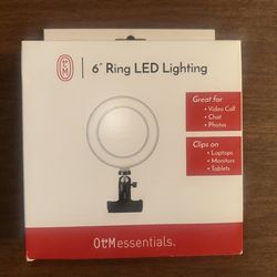 OTM ESSENTIALS 6” RING LIGHT NEW 