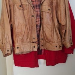 Winlit Men's Leather Aviator Jacket-Vintage
