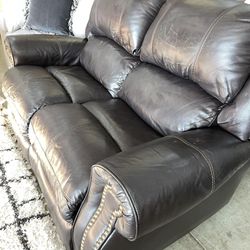 Berkline Leather Reclining Sofa & Loveseat (USED)