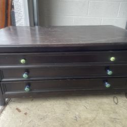 Dark Brown Coffee Table/TV Stand