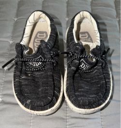 Hey Dude Toddler Wally Stretch Black Slip On Style Shoe Size K6 kid Unisex