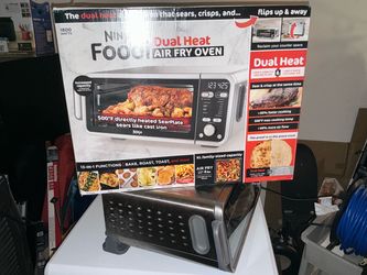 NINJA FOODI 13-IN-1 DUAL HEAT AIR FRY OVEN 6-SLICE BLACK CONVECTION TOASTER OVEN AUTOMATIC SHUT-OFF (1800-WATT)