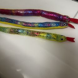 Colorful snake plush