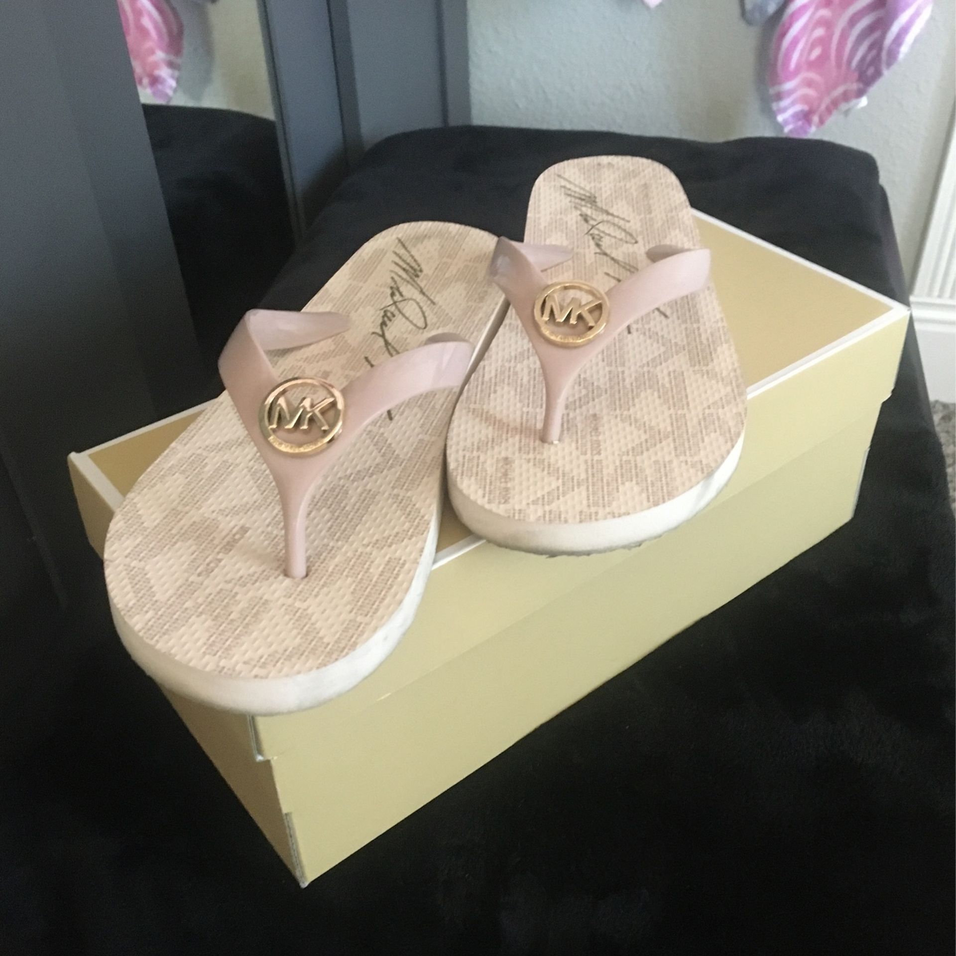 Rose gold mk shoes shop