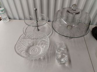 Glass Serveware Collection – 4 Pieces