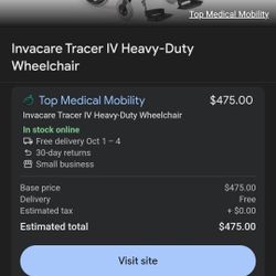 Brand New Heavy duty Wheelchair