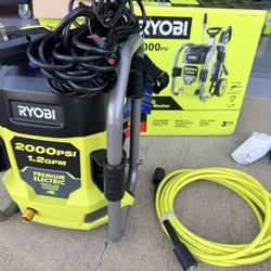 Like new Ryobi 2000 PSI 1.2 GPM Cold Water Electric Pressure Washer