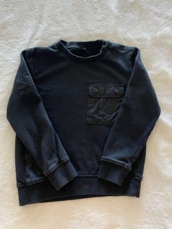 Boys Black Sweatshirt Size S (6/7)