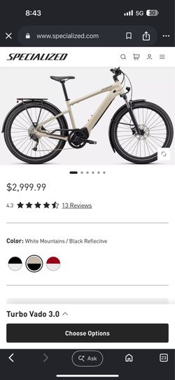 Specialized Turbo Vado 3.0 electric bike e-bike
