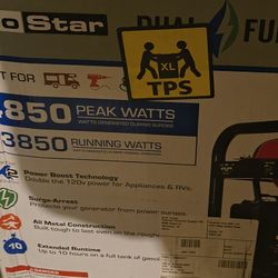 BRAND NEW Duel Fuel  hybrid Generator .   I AM NOT TO PROUD TO SAY I DESPERATELY NEED TO SELL THIS. These Are Running Around 1000 Dollars And More.