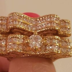 brand new staniless steel 2 peices ring size 7