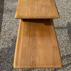 Vintage Heywood Wakefield step up side table (JUST REFINISHED)