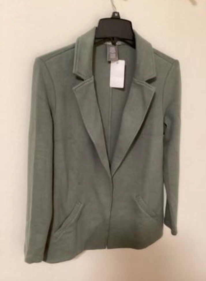 Women's Open Front Sleeve Suit Jacket Blazer