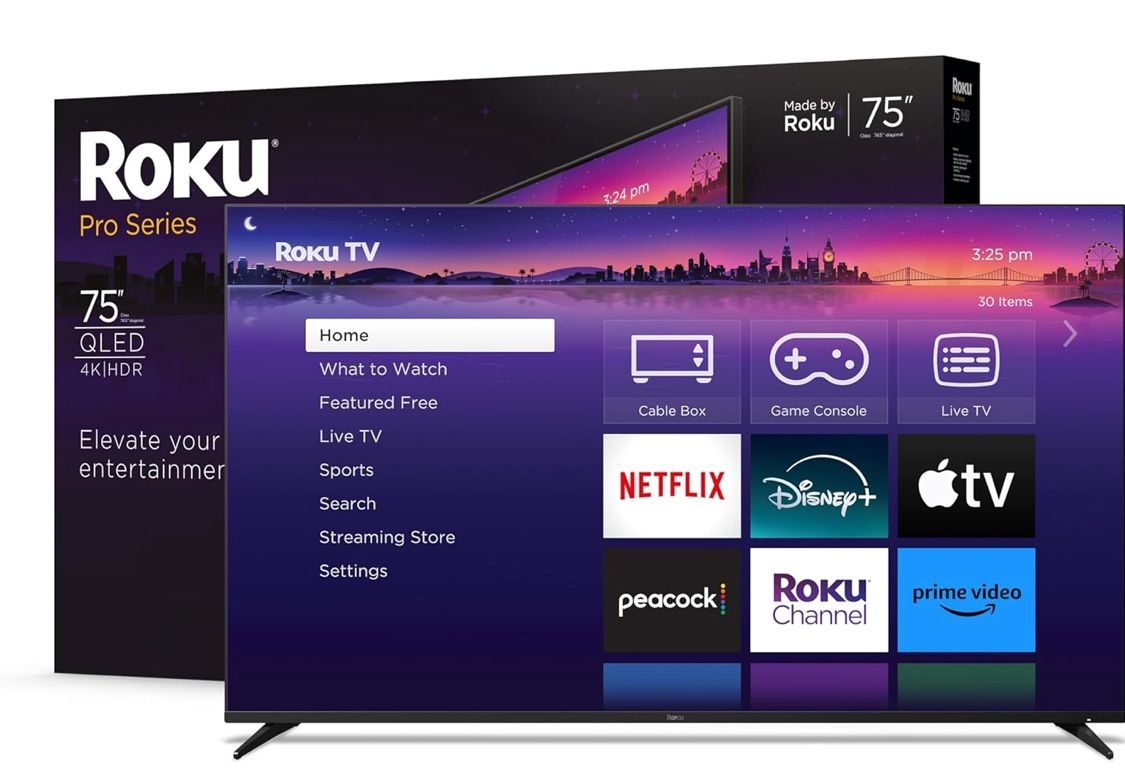Roku 75” 4k QLED TV (2024)