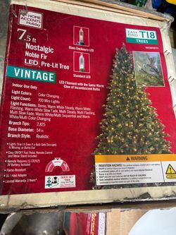 7.5 ft Nostalgic Noble Fir LED Pre -Lit Tree