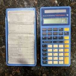 Texas Instruments Math Explorer Calculator