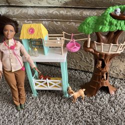 Barbies Animal Rescue Playset