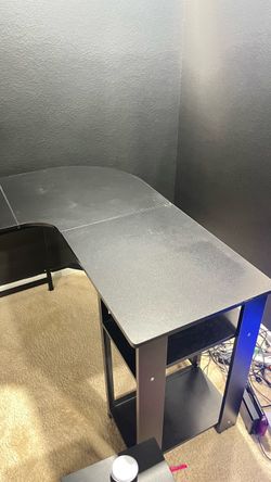 Black L Shape Desk