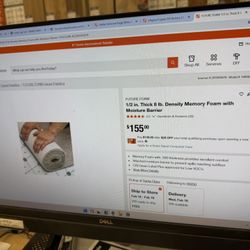 1/2 Inch Thick 8 Lb Density Memory foam With Moisture Barrier 