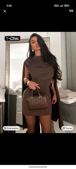 Brown dress new medium