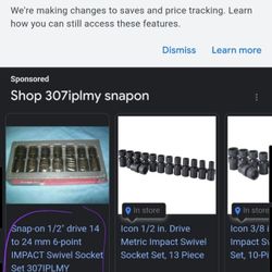 Snap on Swivel Socket Set