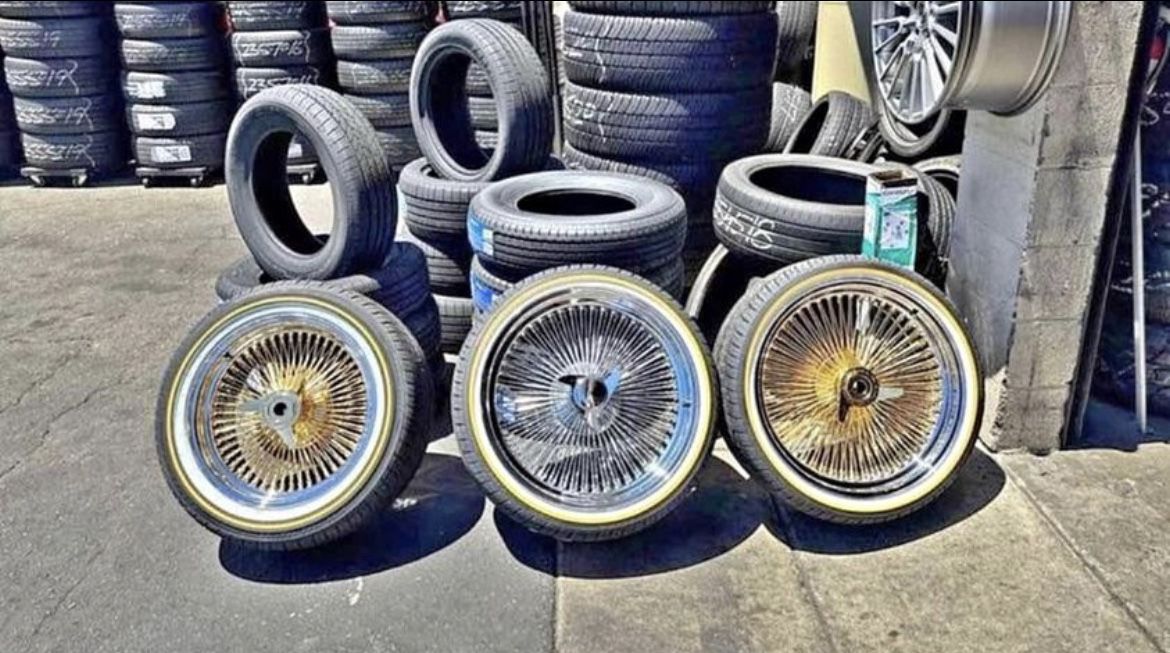 13”14” 15”16”17”18”20”22” Wire wheels rims gold or chrome https://offerup.com/redirect/?o=dy5UaXJlcw==-We Finance No Credit OK