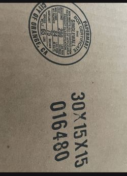 6 Pcs New Moving Box 30*15*15